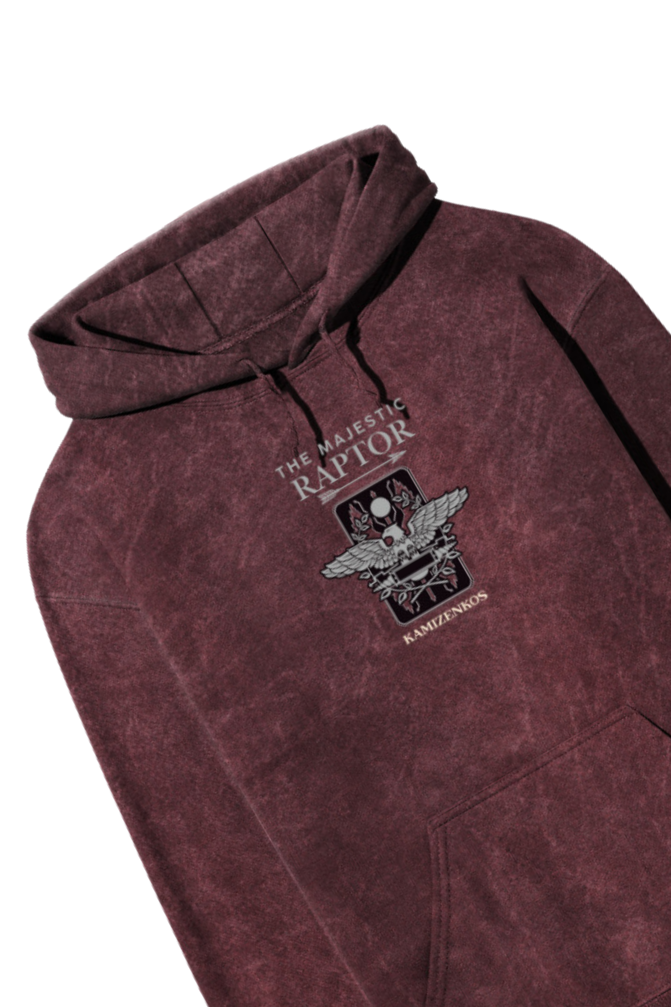 The Majestic Raptor - Acid Wash Hoodie - Image 1
